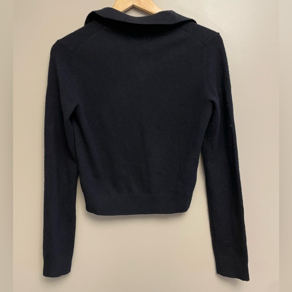 Aritzia Black Long Sleeve Polo Sweater - Picture 6 of 6